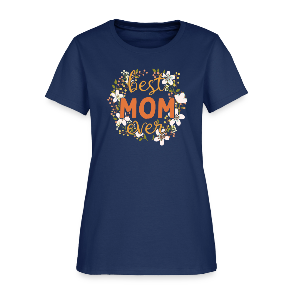 Women's T-Shirt BEST MOM EVER -  blue dusk