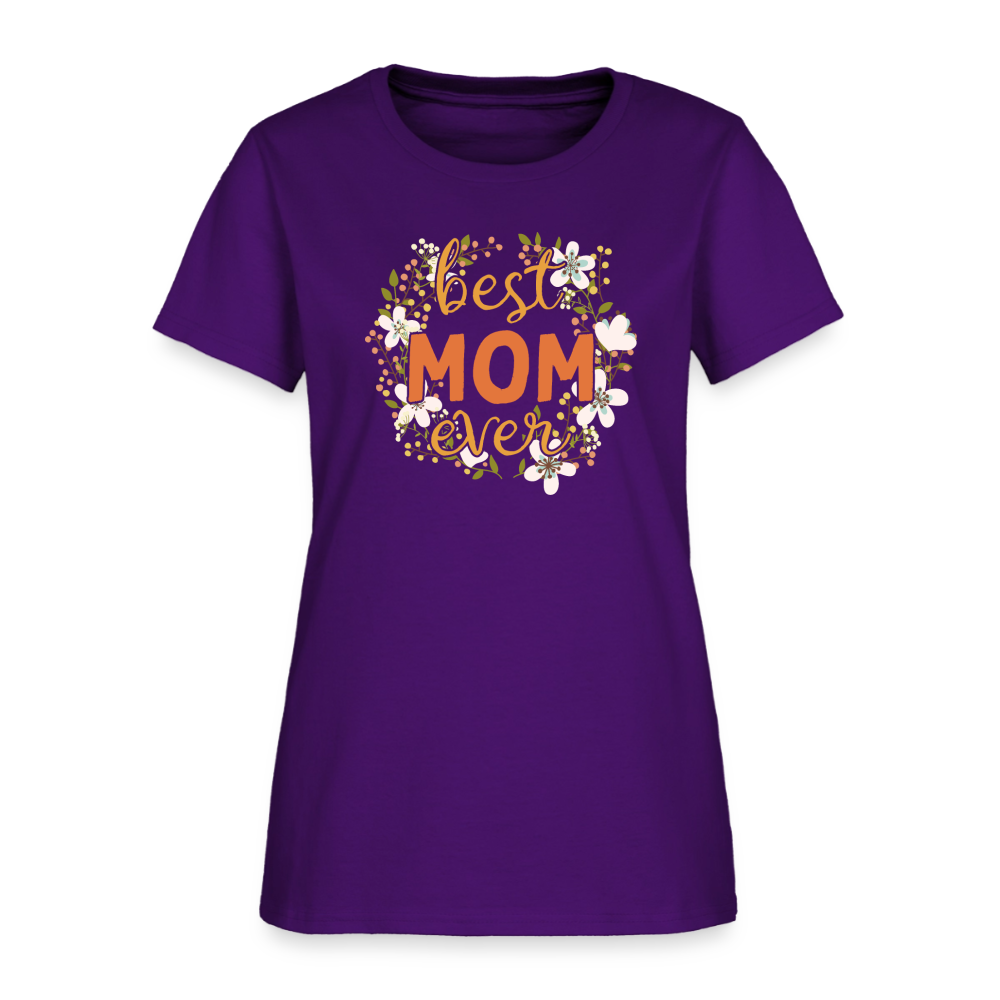 Women's T-Shirt BEST MOM EVER - purple