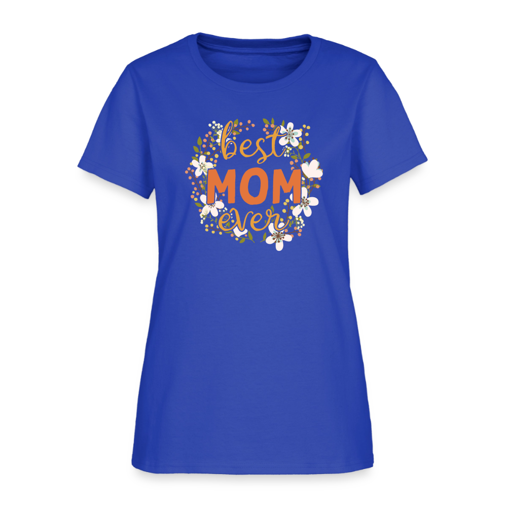 Women's T-Shirt BEST MOM EVER - royal blue