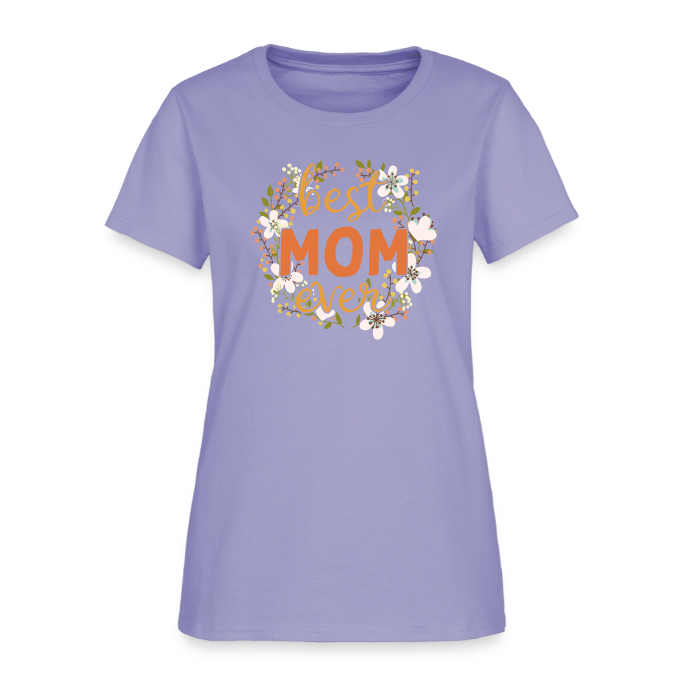 Women's T-Shirt BEST MOM EVER - lavender