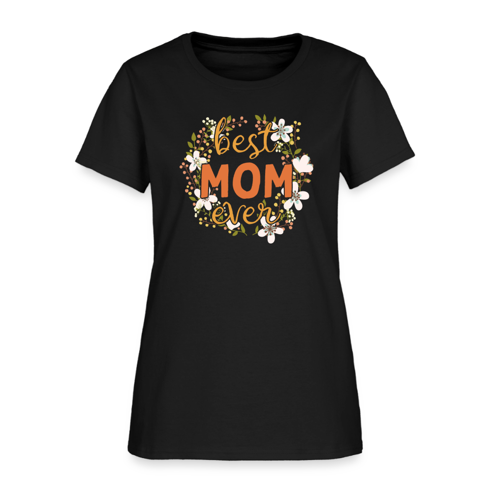 Women's T-Shirt BEST MOM EVER - black