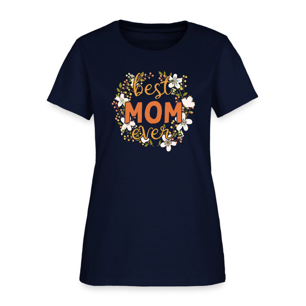 Women's T-Shirt BEST MOM EVER - navy