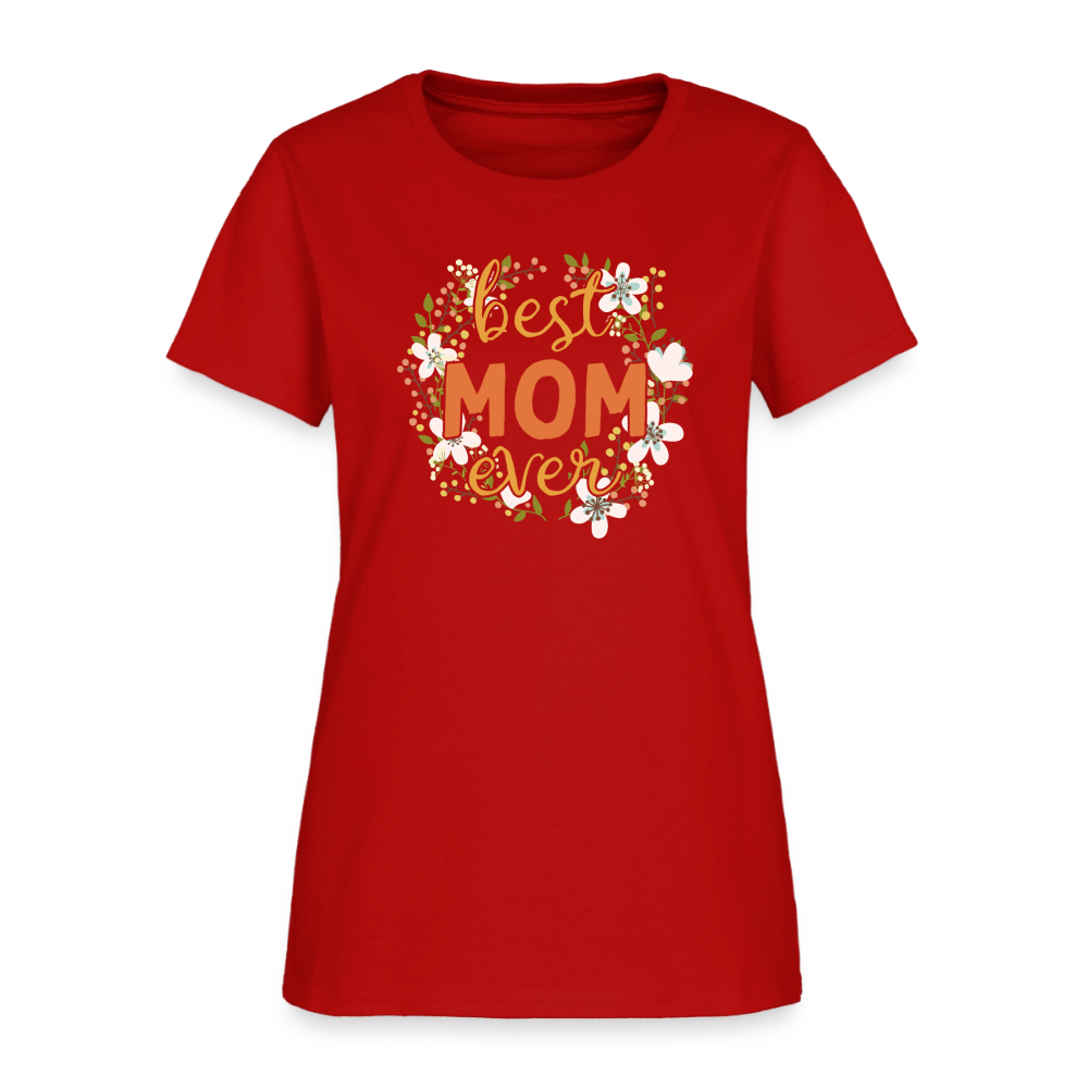 Women's T-Shirt BEST MOM EVER - red